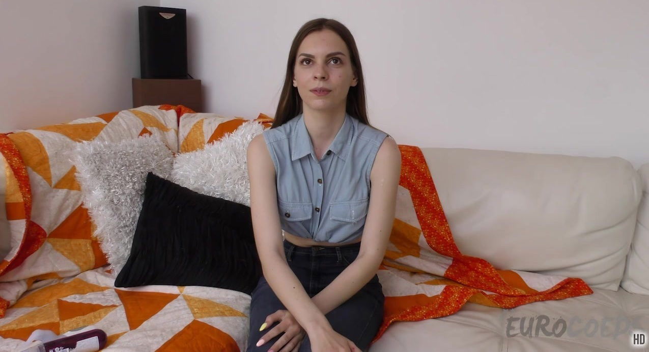 Fresh Face Amelia Miller First Time Naked On Camera Puffy Nipple Teen Uses A Dildo On The Couch