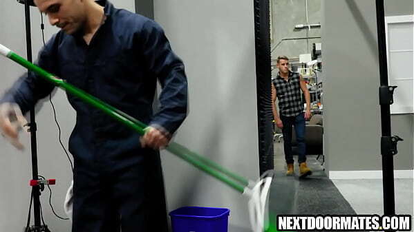 Homeless fucks janitor