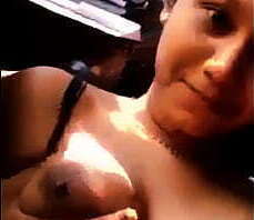 Fijian Teen Playing With Her Big Juicy Boobs