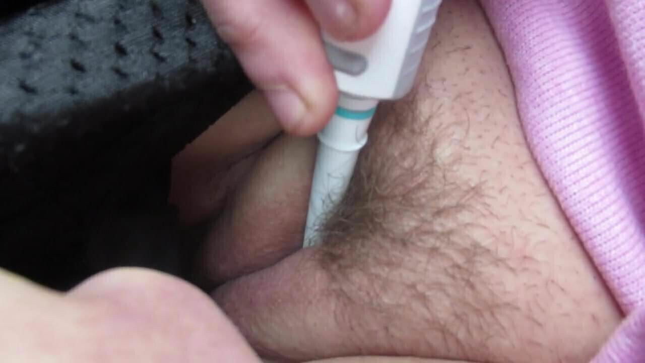 Masterbating with my tooth brush