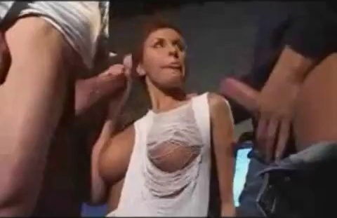 Veronika Vanoza covers face with semen