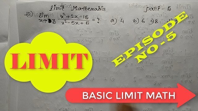Limit math exercises Teach Bikash Educare episode
