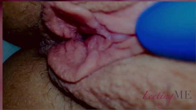 Clit rubbing footjob come!