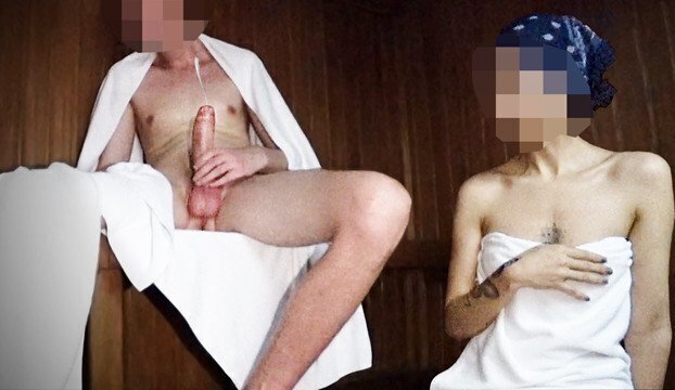 SAUNA ADVENTURE: alone with dirty milf. made