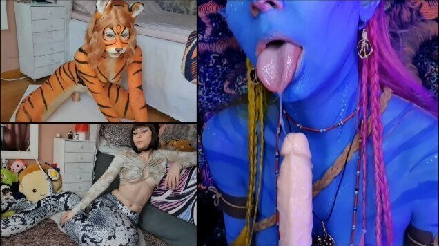 Monster Girl Compilation Body Paint, Lamia, Alien MisaCosplaySwe