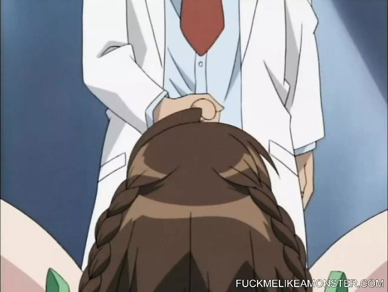 Japanese Anime threeway gets messy