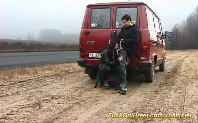 pantyhose gets fucked public street