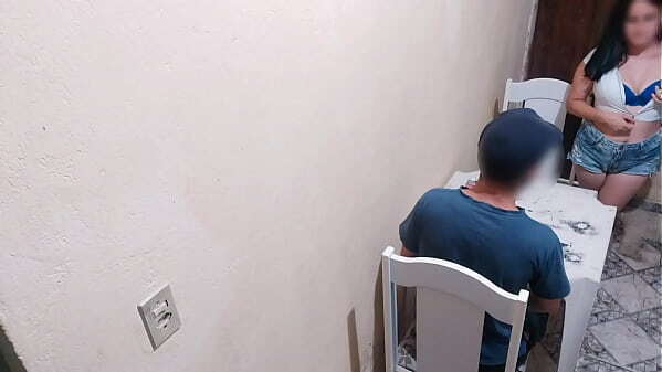 young people stopped because rain, girl wanted have