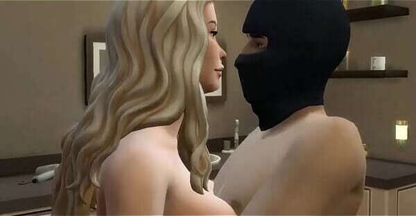 Ladron entra robar termina follando peque&ntilde_a rubia ducha