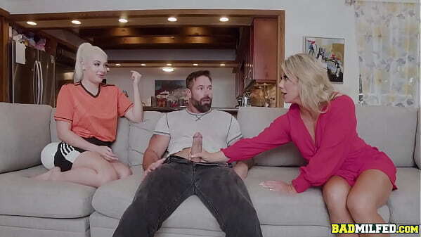 Ohmy, Madison Brite Stepfamily Threesome Living Room