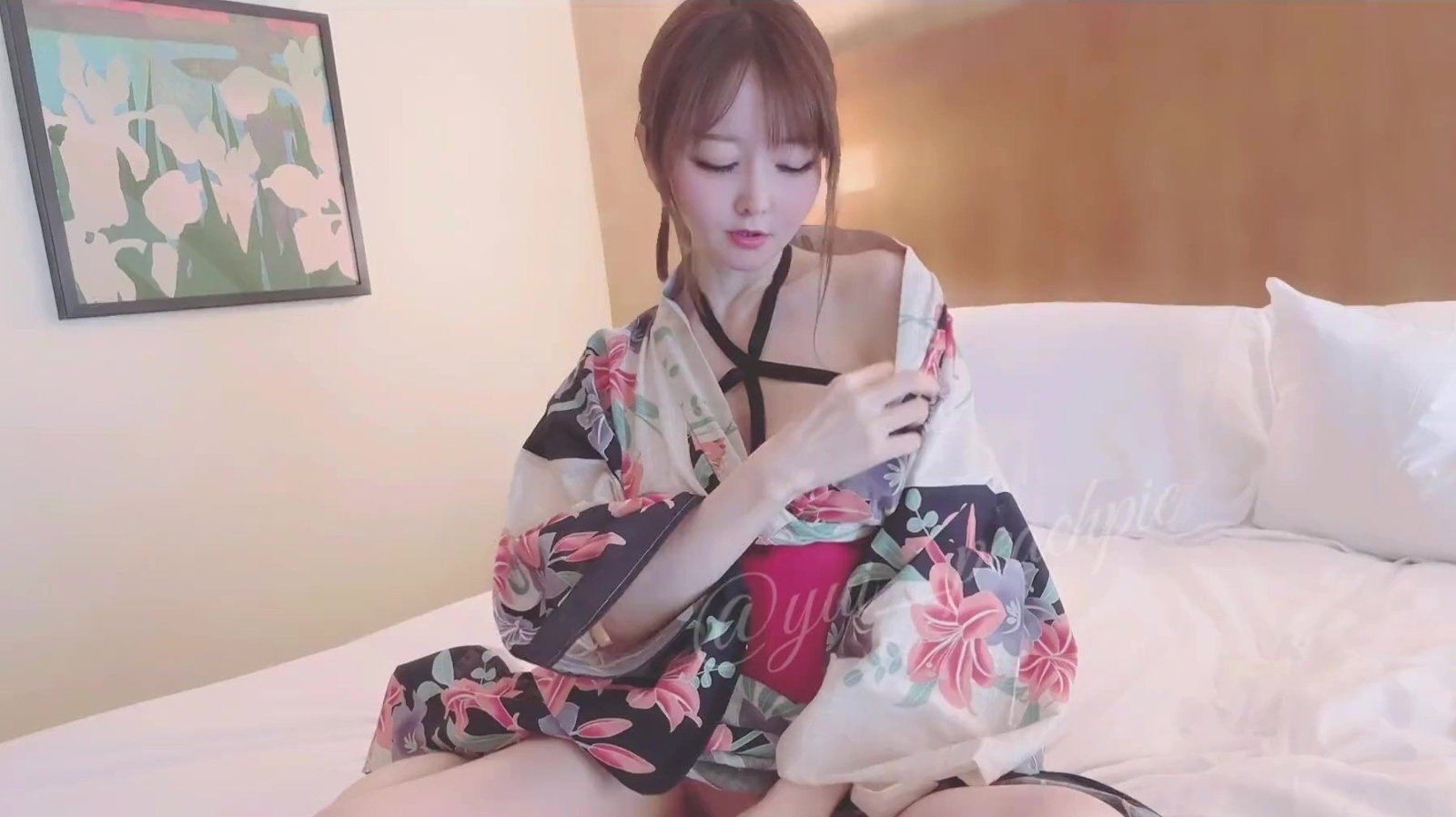 Real Japanese geisha afraid creampie shaved pussy