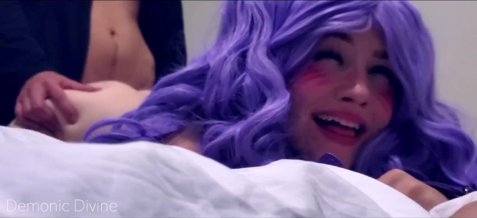 Cuffed anime teen shows ahegao face during prone bone fucking