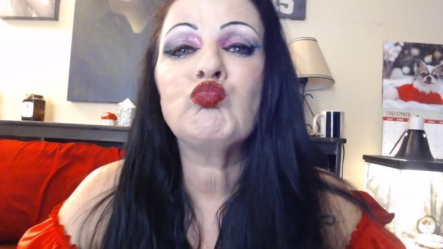 Glitter Lipstick Duck Pose