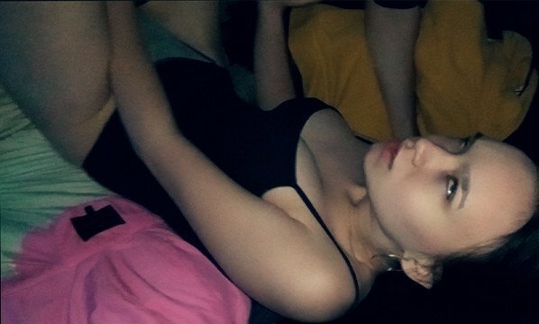 Stepsister cums from dick backseat