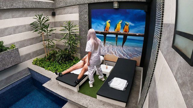 call room service girl from private suite gives blowjob