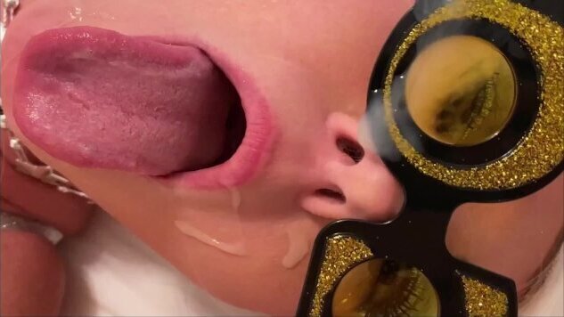 PARTY Balls drop mouth taste glasses bodacious huge