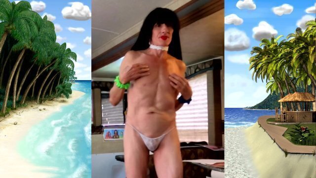 Trans-Bitch-Boy Models Teensy Bikinis Highly Willowy Body (SEE COMMENTS/semi-safe4work)