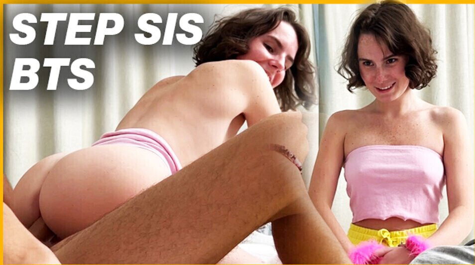 Behind Scenes Stepsister wanted play with handcuffs while fucking doggystyle Darcy Dark