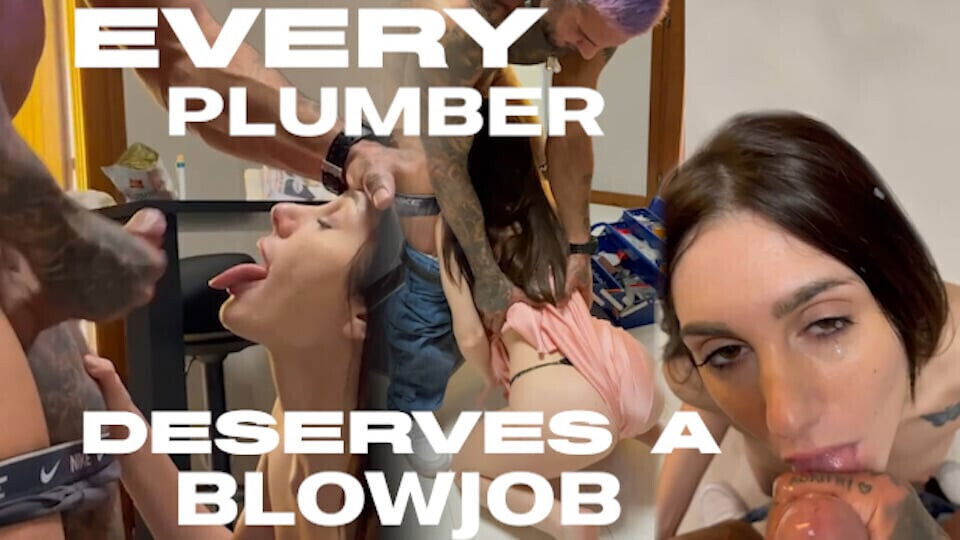 Teen Brunette doesn't have money sucks untill face VANESSA BRUNI