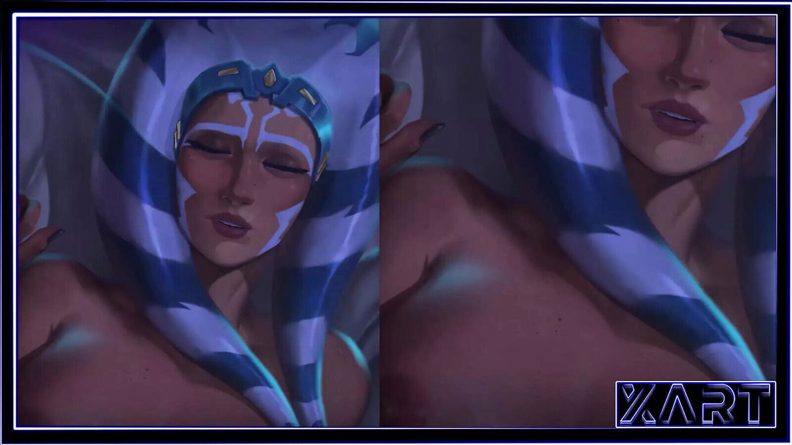 Star Wars cosplay, alien girl fucked ship captain with thick black dick