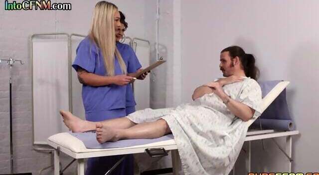 CFNM nurse sluts love sucking dick while jerking