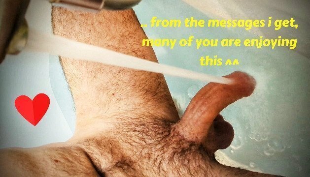 Sunday Morning Waterjet Fun. Playfully enjoying beautiful under Faucet