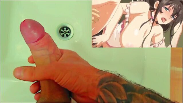 friend's mother lent bathroom watch hentai