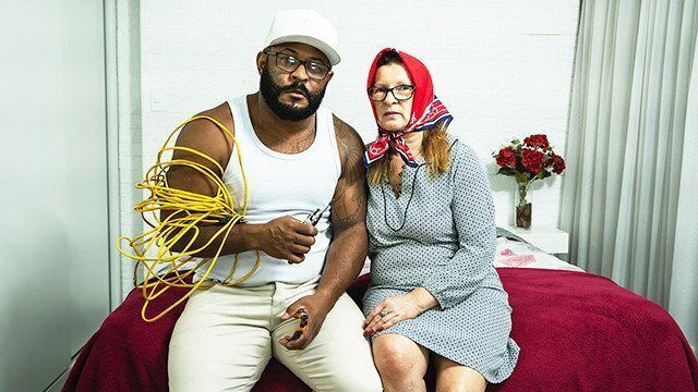 headscarf grandma rough fucked electrician