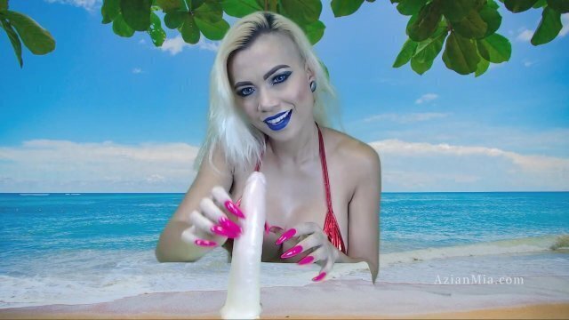 Teasing Your Dick With Beautiful Long Pink Pointed Nails