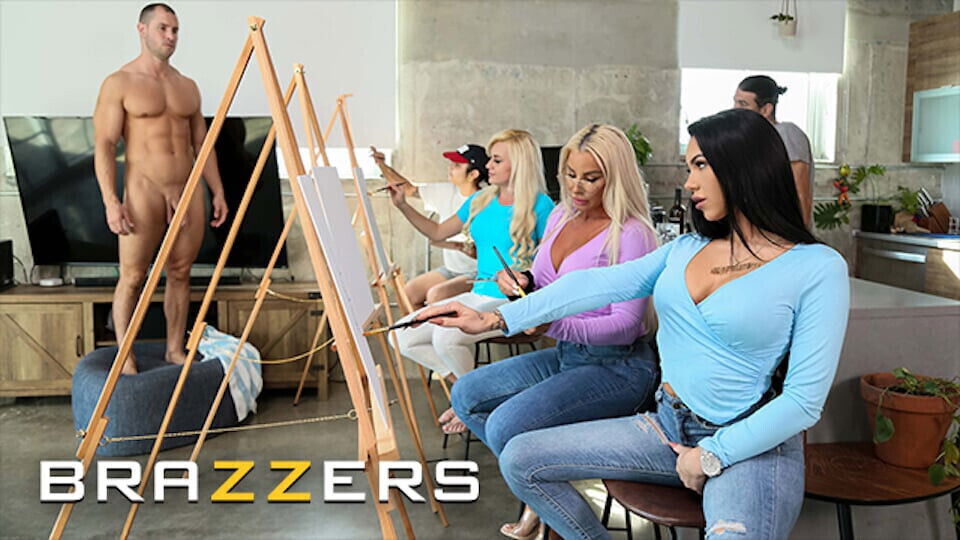 Robbin Banx Fresh Attending Paint Class They Can't Their Model's BRAZZERS