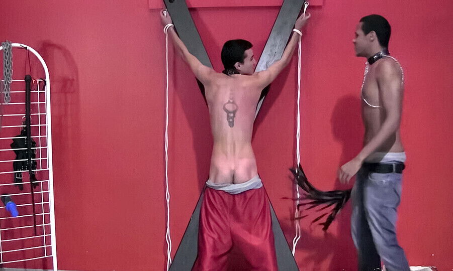 Cute Lucas Takes A Whipping - Lucas Love & Mikeal