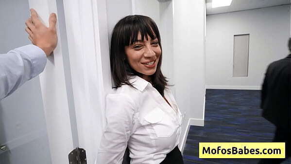 Horny busty secretary slut Sasha Pearl fucked desk Parker Ambrose