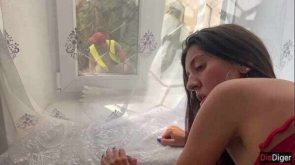 Wife Fuck while husband working outside