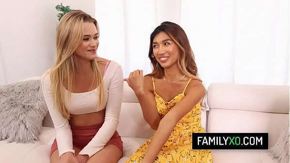 Perv stepdad have threesome with teen stepdaughters Clara Trinity Chloe Rose