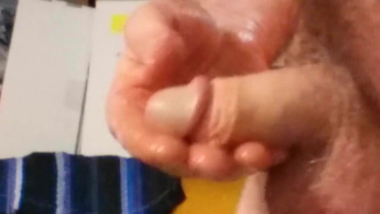 Masturbating up close, swinging my cock.