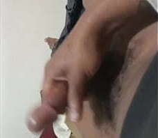 Stroking my dick until I bust a nut