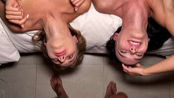 EXCLUSIVE! THREESOME Sasha Sparrow Californiababe backstage