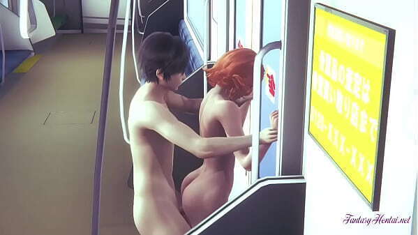Black Widow fucked train with creampie pussy (re-edited)