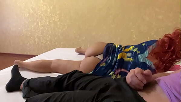 step helped gave blowjob into warm