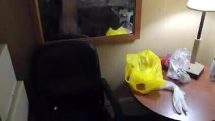 White Girl jerks face