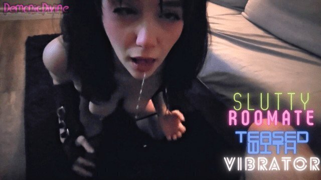 CRAZY Ahegao SLUT Teased with VIBRATOR Until sucks DICK (Free Version)