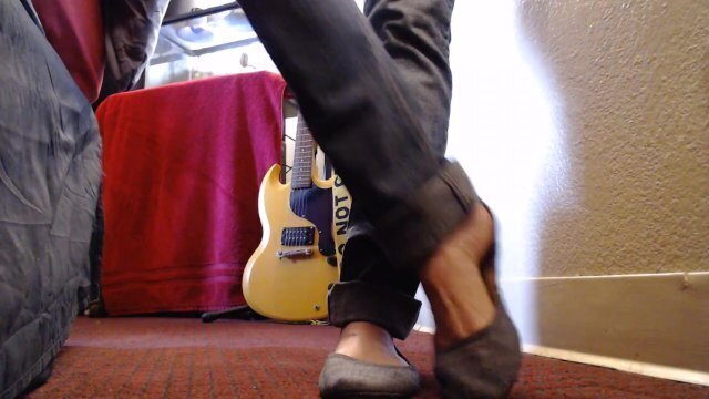 Gray Curly Ballet Flats Shoe Play Jeans