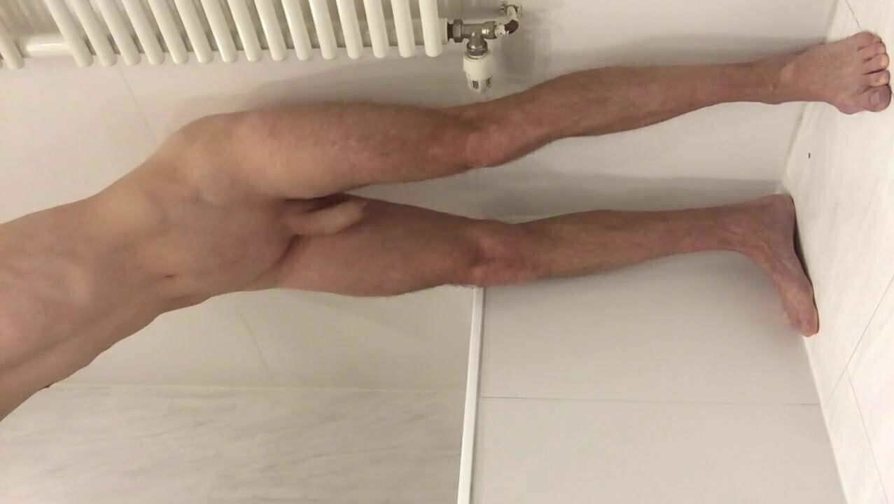 cumming while wall dildo fucks