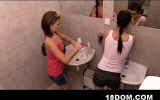 Horny bitches blindfold facesit