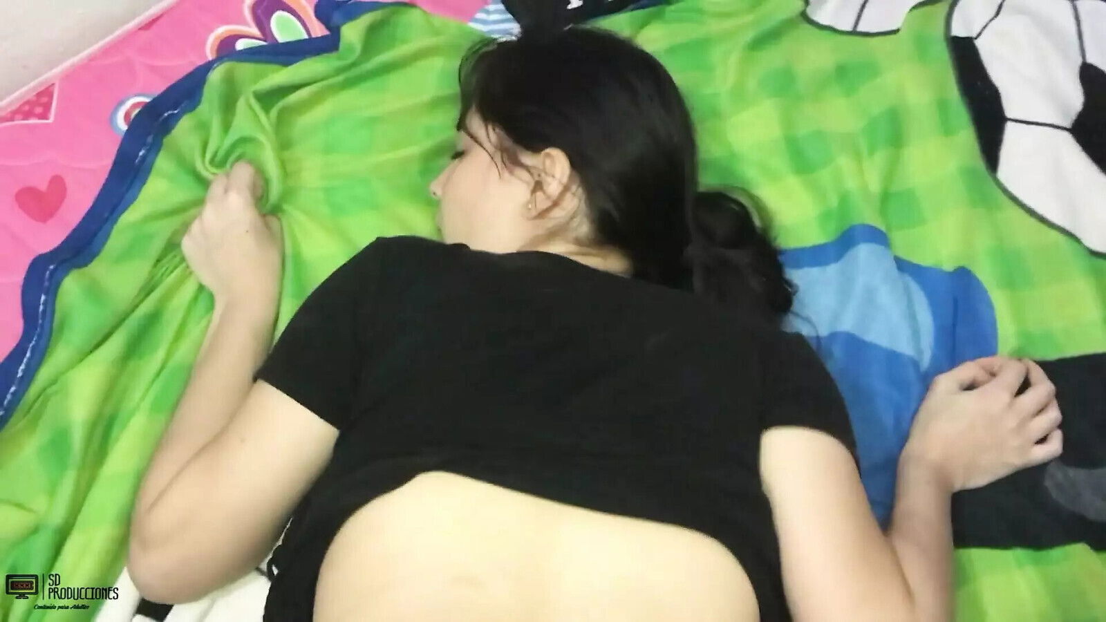 beautiful Petite Emma breaks into stepfather's room fuck morning