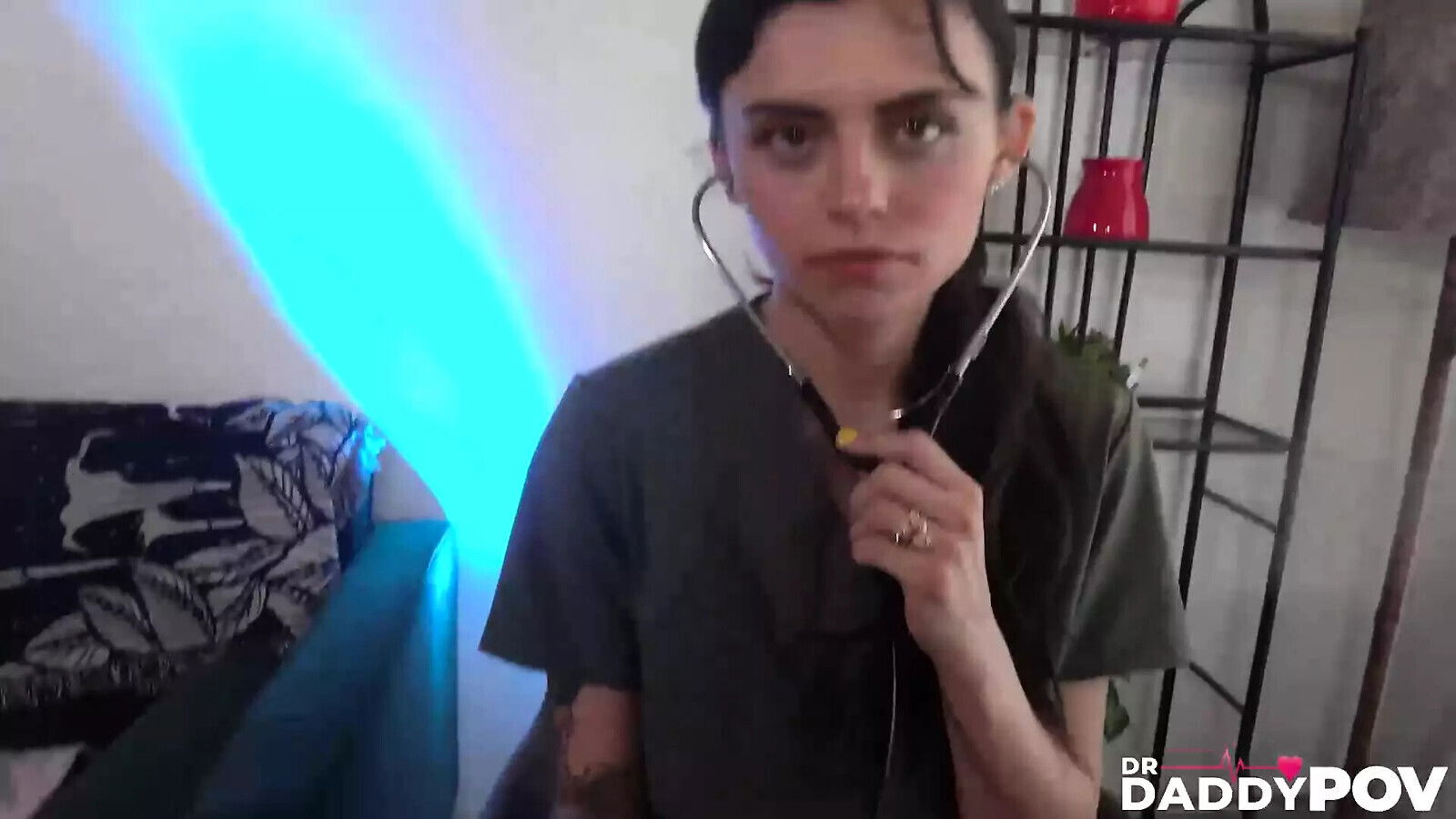 Brunette Nurse Angel Windell Lets Patient Fuck Pussy