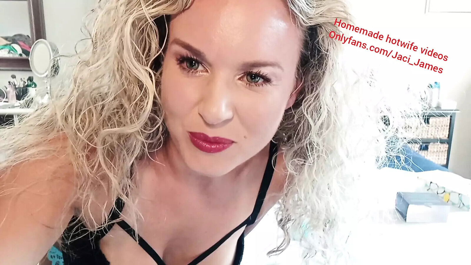 Blonde hotwife multiple orgasms home alone with