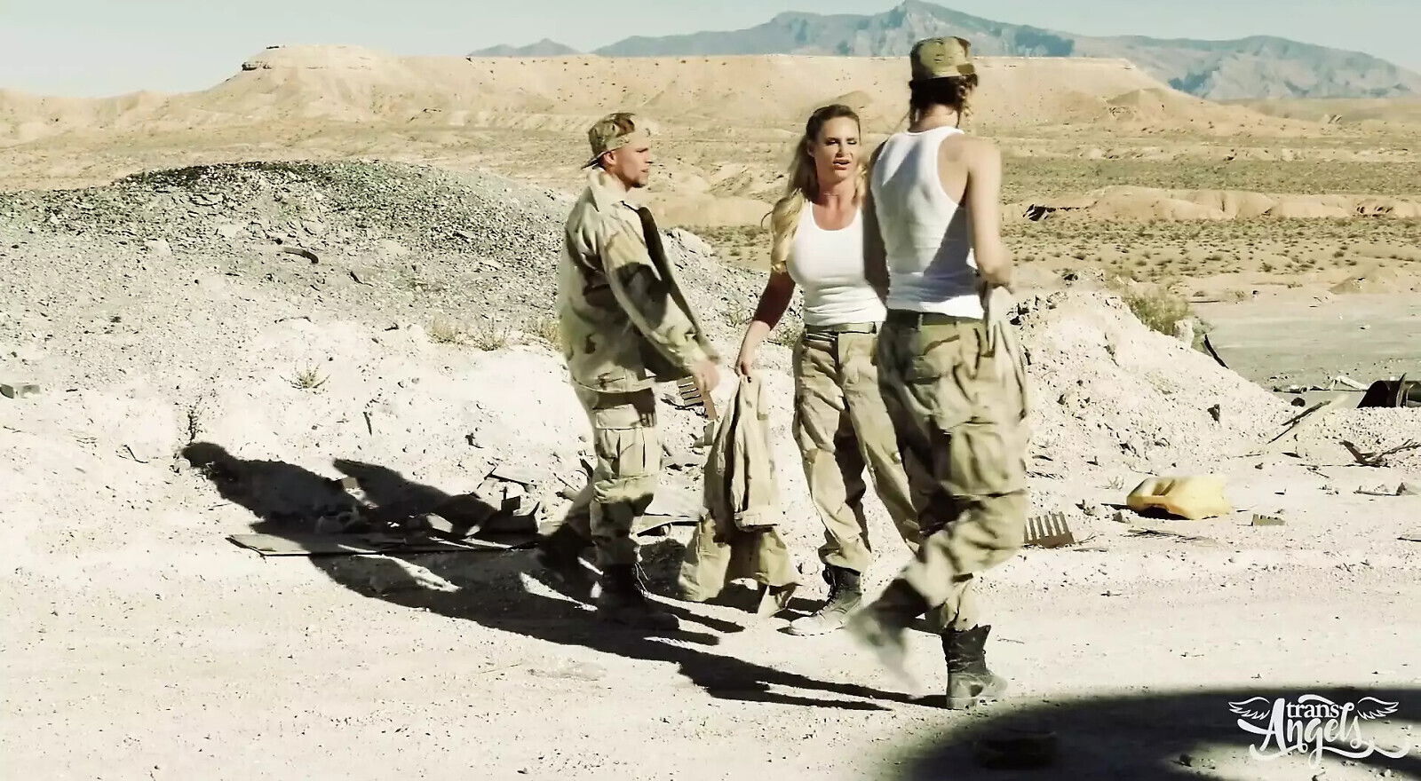 TRANS ANGELS Jessy Dubai Needs Double T-Girl 4some With Casey Kisses Dessert Cool