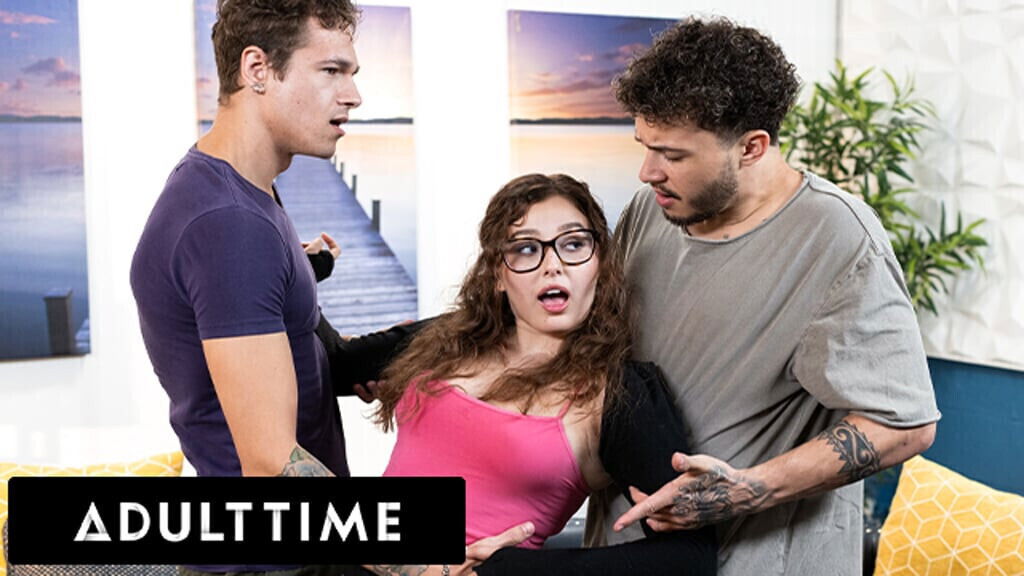 ADULT TIME Cute Teen Leana Lovings Wants Double-Teamed Best Friend!