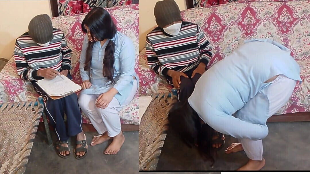 Sexy teacher with cute student girl video